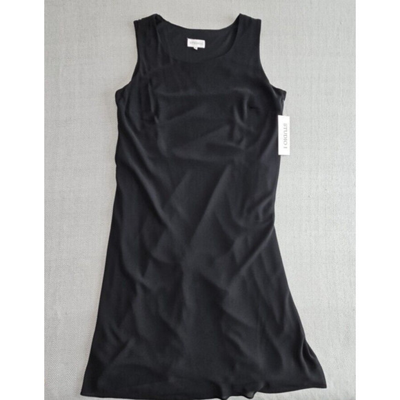 Studio I - Maxi Length 2 Piece Black Dress with Button Up Blouse Size 20W - Picture 3 of 16